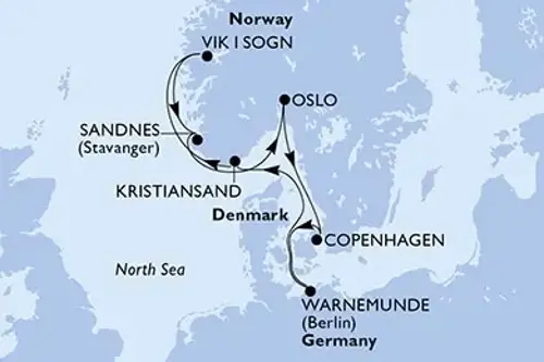 Cruise itinerary