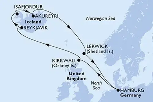 Cruise itinerary