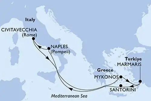 Cruise itinerary