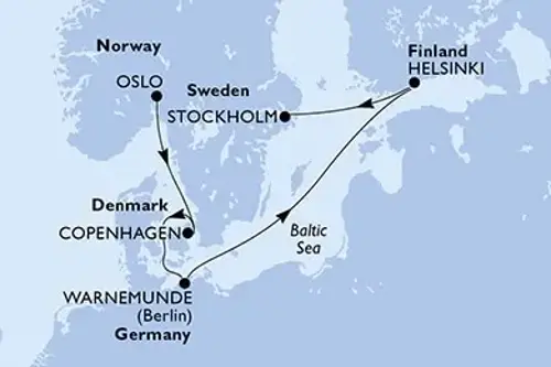 Cruise itinerary