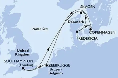 Cruise itinerary