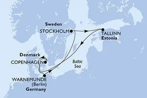 Cruise itinerary