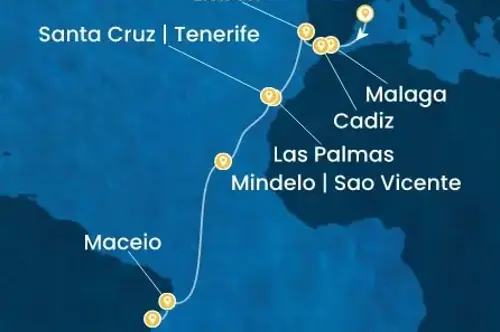 Cruise itinerary