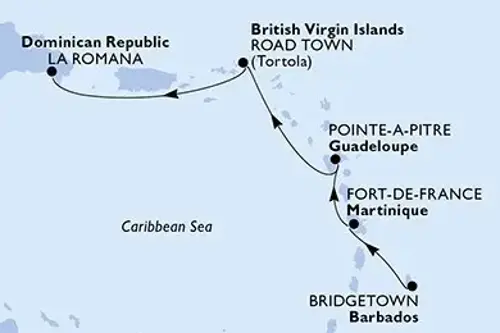 Cruise itinerary