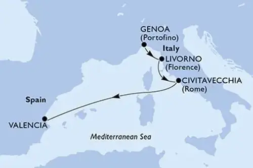 Cruise itinerary