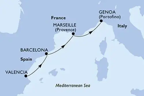Cruise itinerary