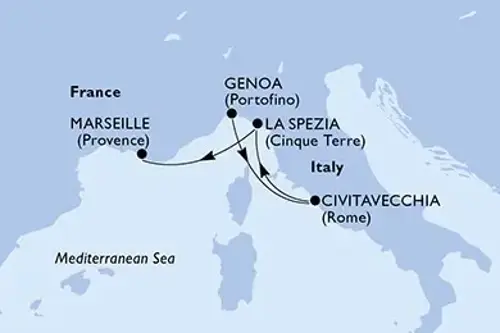 Cruise itinerary