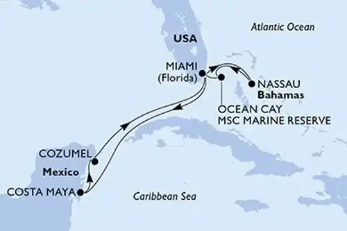 Cruise itinerary