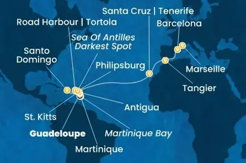 Cruise itinerary