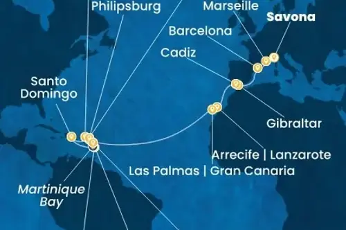 Cruise itinerary