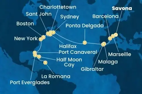 Cruise itinerary