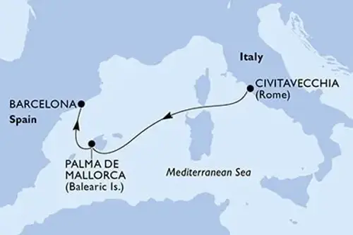 Cruise itinerary