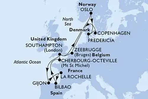 Cruise itinerary