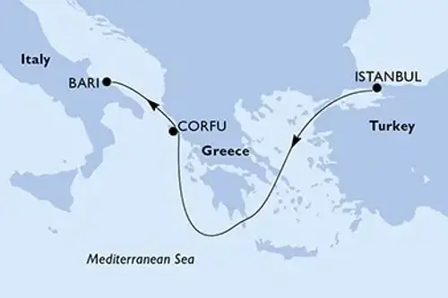 Cruise itinerary