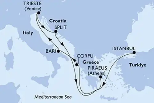 Cruise itinerary