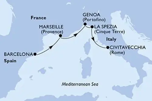 Cruise itinerary