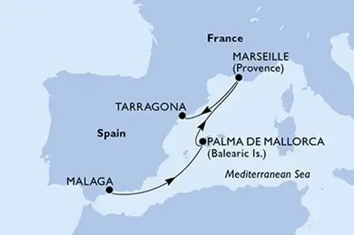 Cruise itinerary