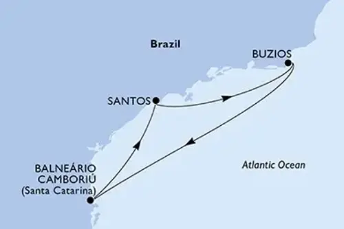 Cruise itinerary