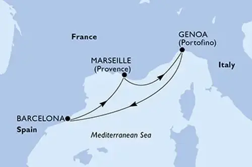 Cruise itinerary
