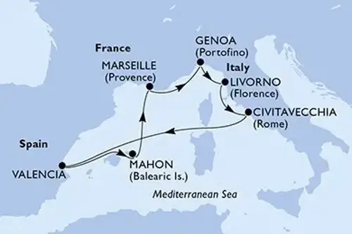 Cruise itinerary