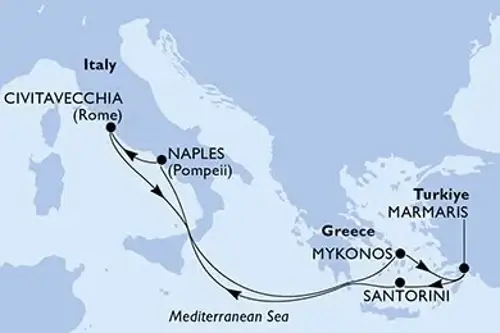 Cruise itinerary