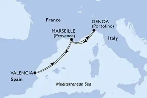 Cruise itinerary