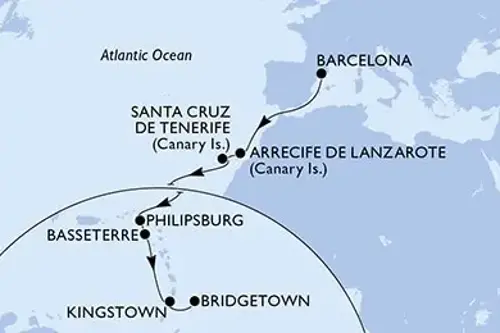 Cruise itinerary