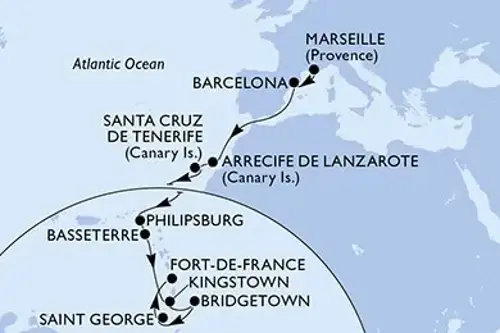 Cruise itinerary