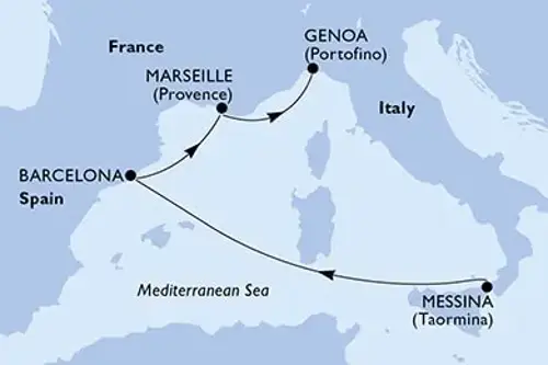 Cruise itinerary