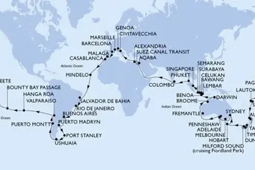 Cruise itinerary