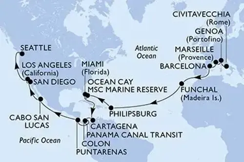 Cruise itinerary
